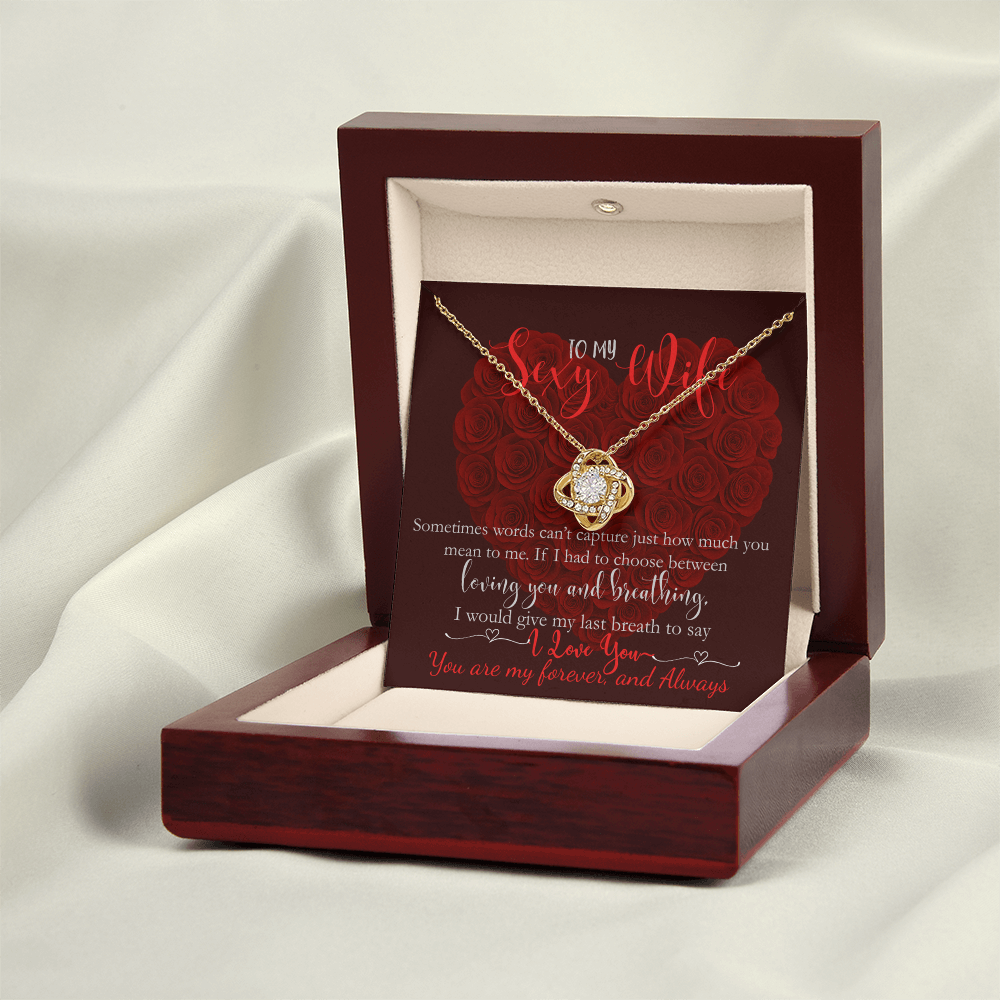 (Limited Edition)-To My Wife My Last Breath Would Say I Love You Necklace Gift