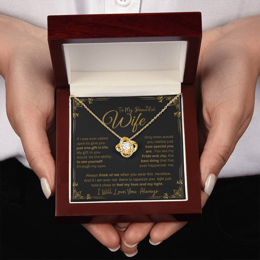 I WILL ALWAYS LOVE YOU FOREVER | KNOT NECKLACE