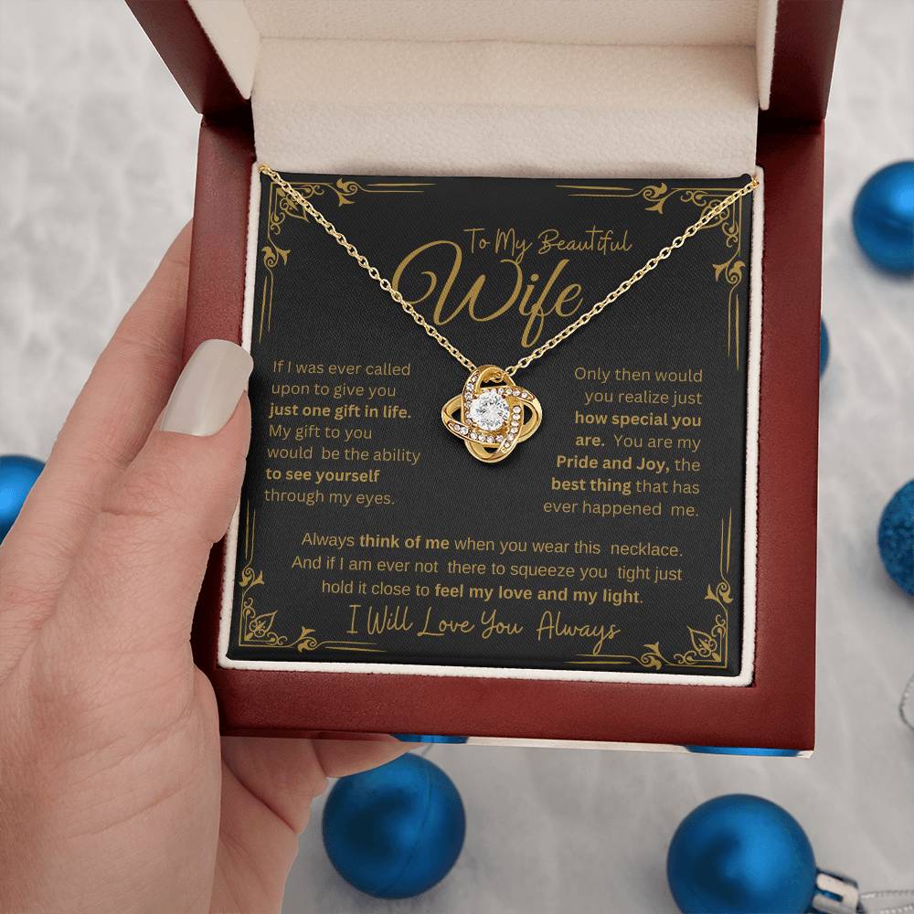 I WILL ALWAYS LOVE YOU FOREVER | KNOT NECKLACE