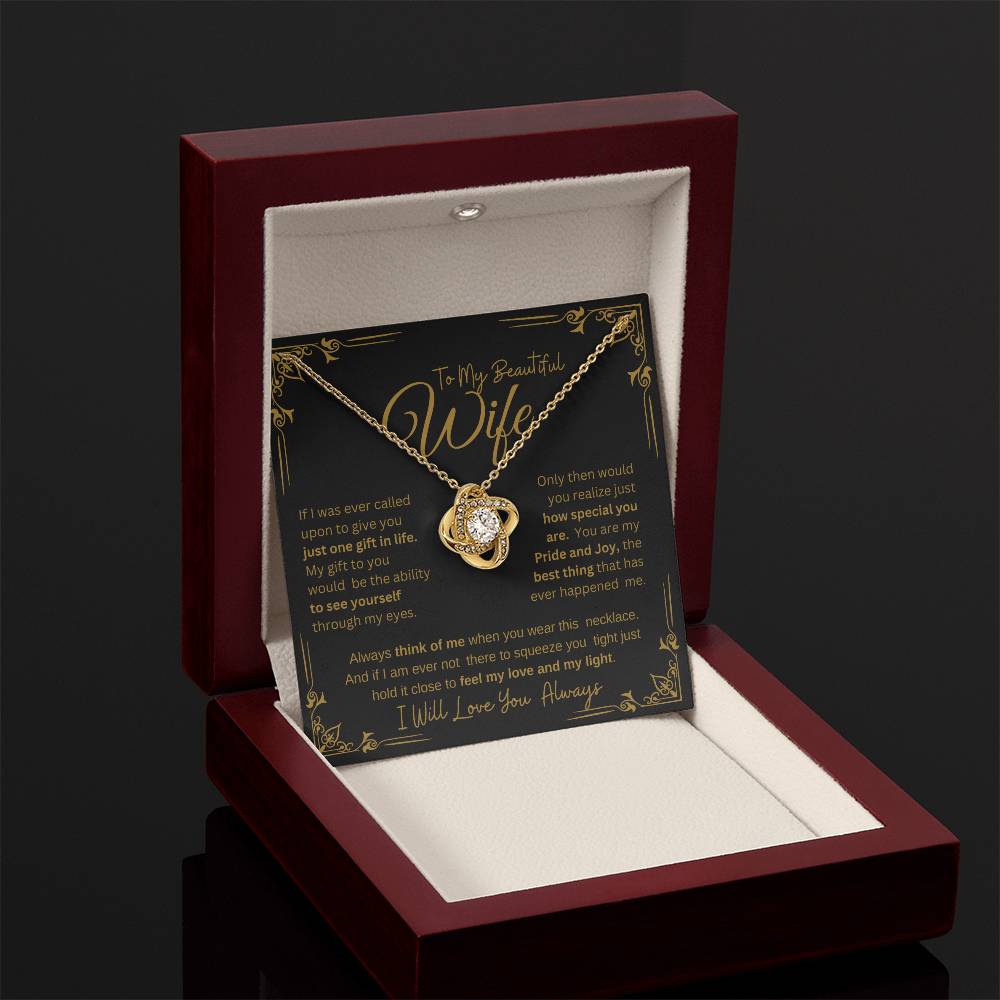 I WILL ALWAYS LOVE YOU FOREVER | KNOT NECKLACE