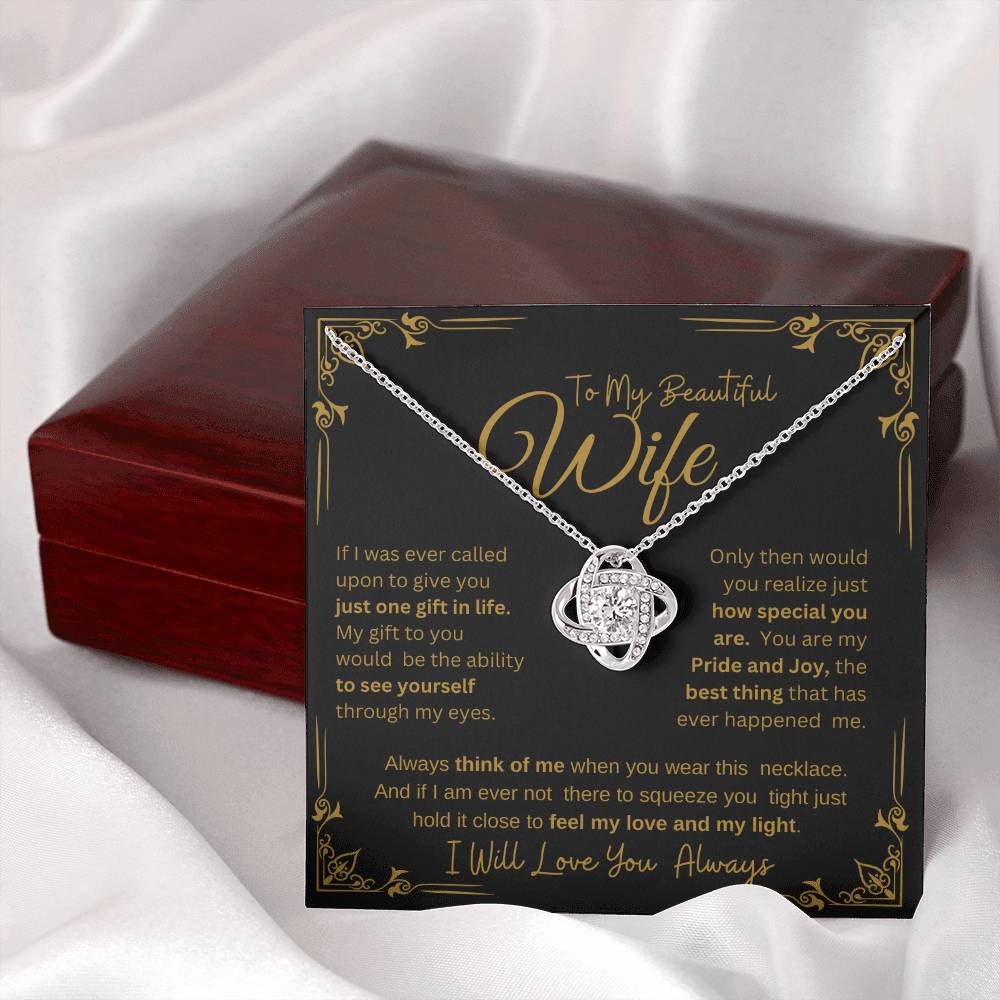 I WILL ALWAYS LOVE YOU FOREVER | KNOT NECKLACE