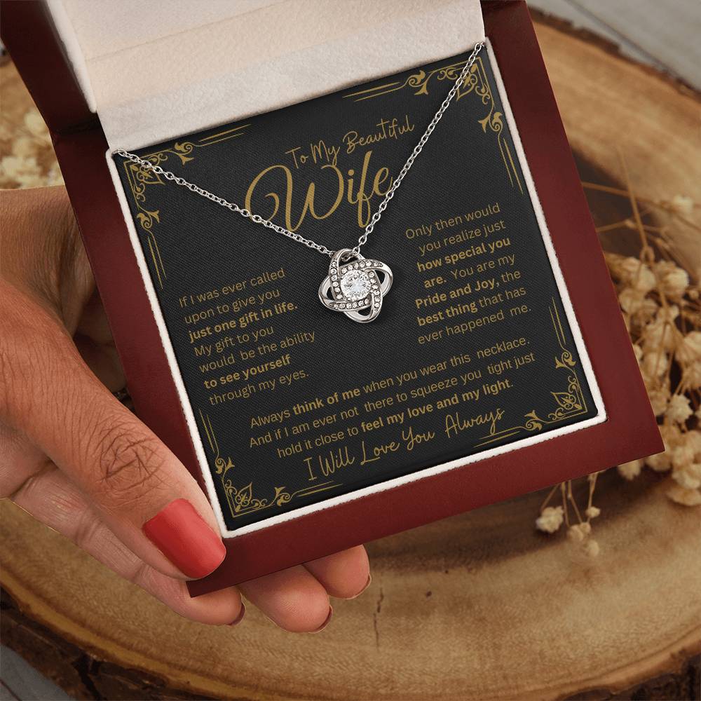 I WILL ALWAYS LOVE YOU FOREVER | KNOT NECKLACE