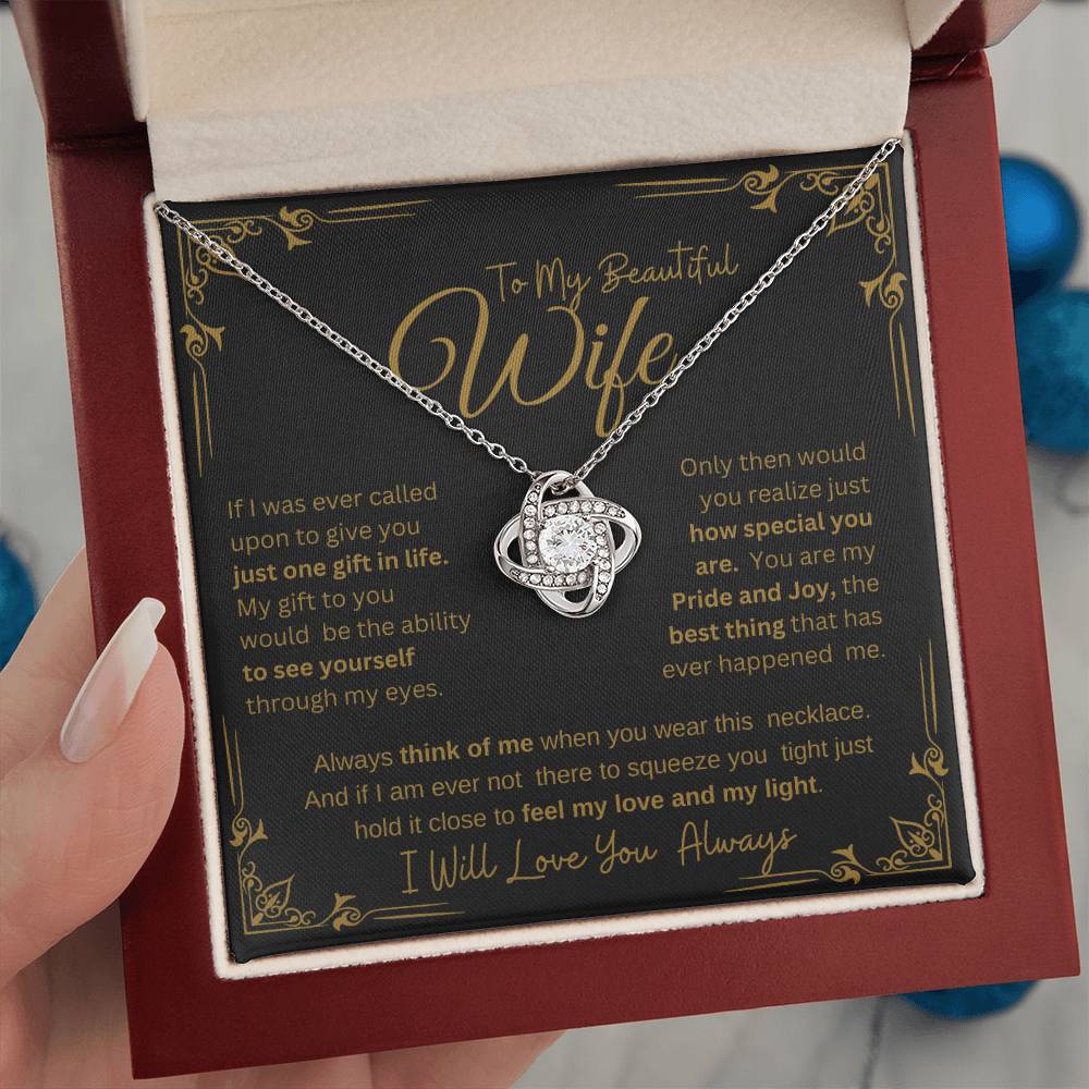 I WILL ALWAYS LOVE YOU FOREVER | KNOT NECKLACE