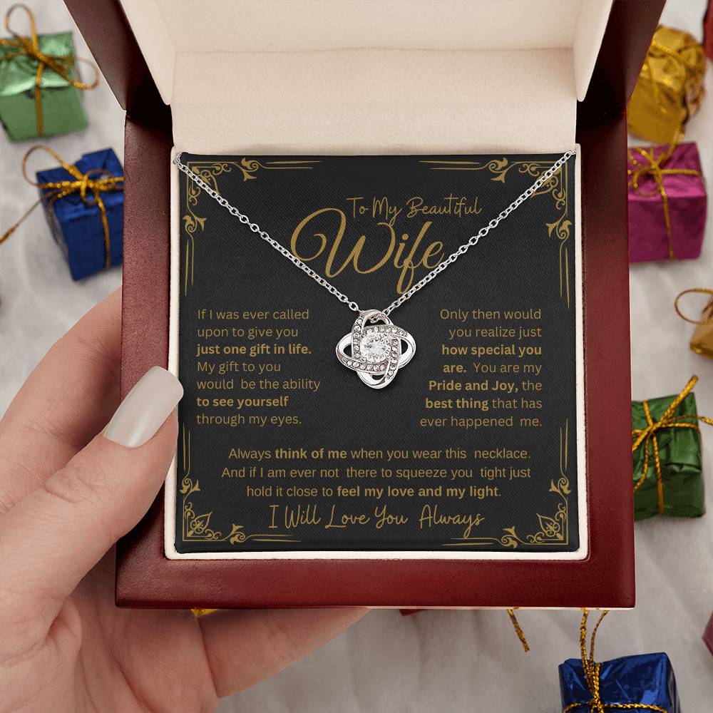 I WILL ALWAYS LOVE YOU FOREVER | KNOT NECKLACE