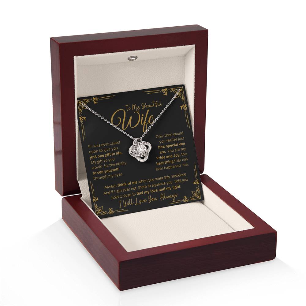 I WILL ALWAYS LOVE YOU FOREVER | KNOT NECKLACE