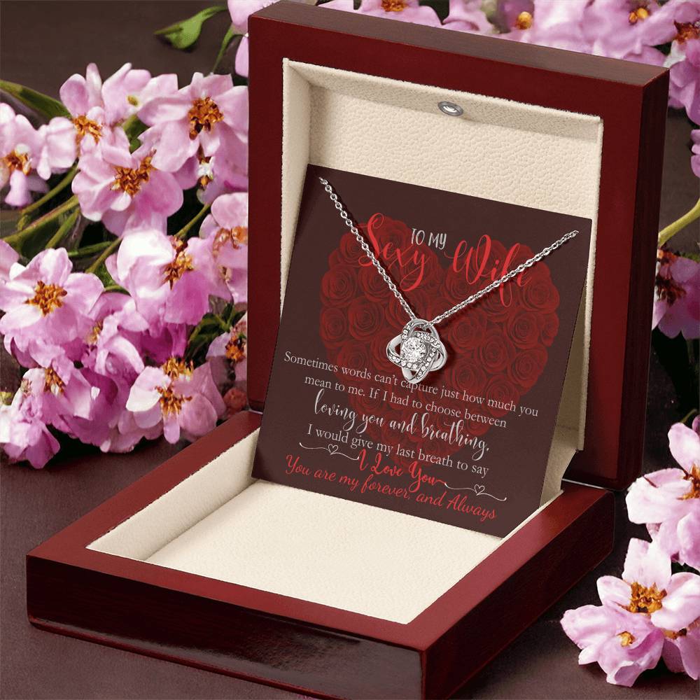 (Limited Edition)-To My Wife My Last Breath Would Say I Love You Necklace Gift