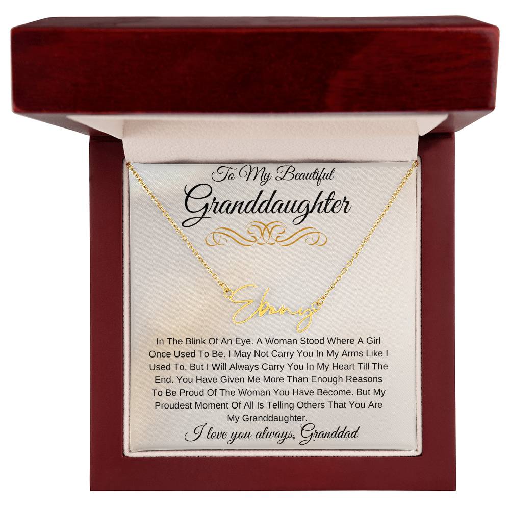 Personalized Name My Beautiful Granddaughter