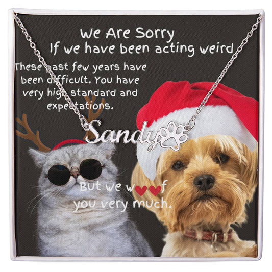 Personalized Name Necklace Love From Furry kids