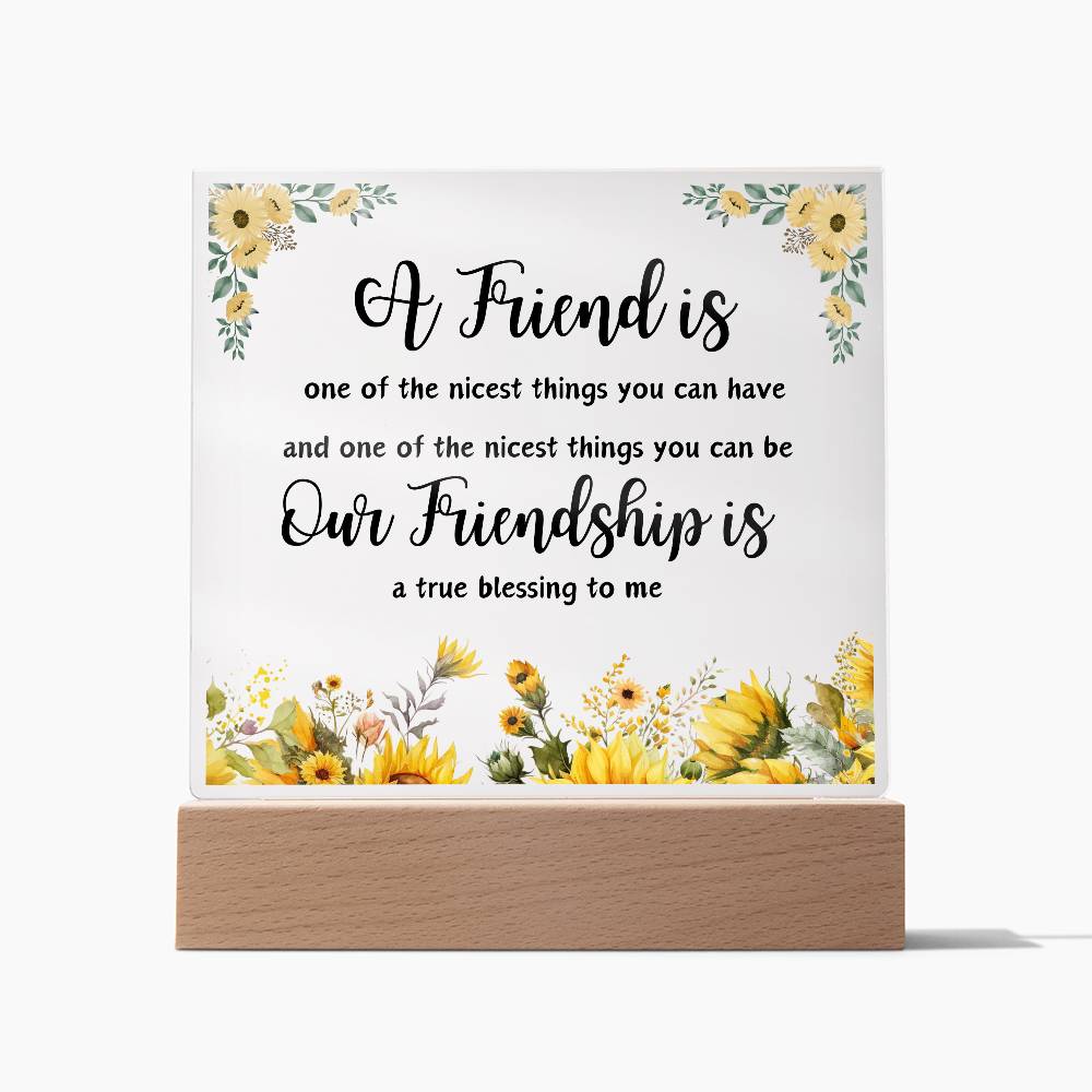 For Friend | Square Acrylic Plaque