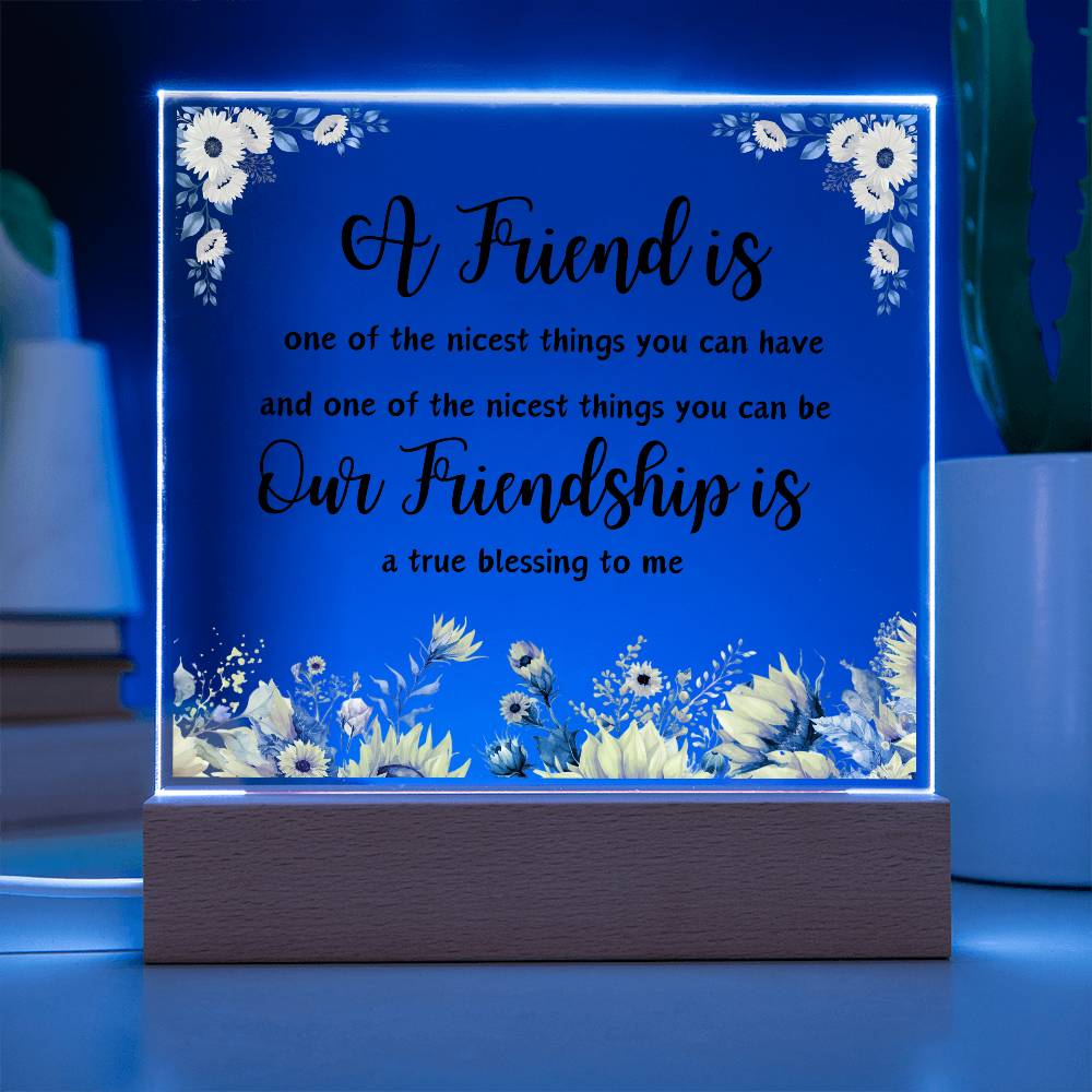 For Friend | Square Acrylic Plaque