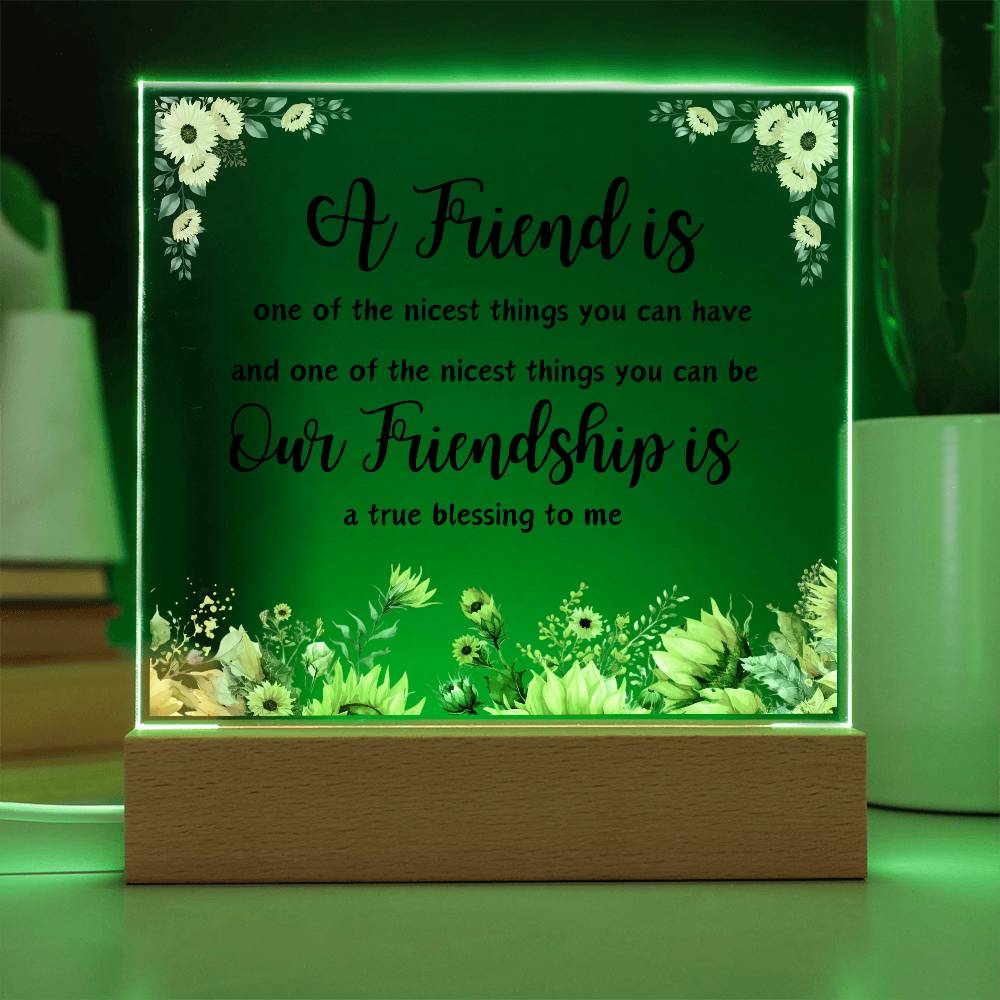 For Friend | Square Acrylic Plaque