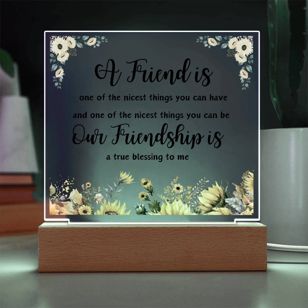For Friend | Square Acrylic Plaque