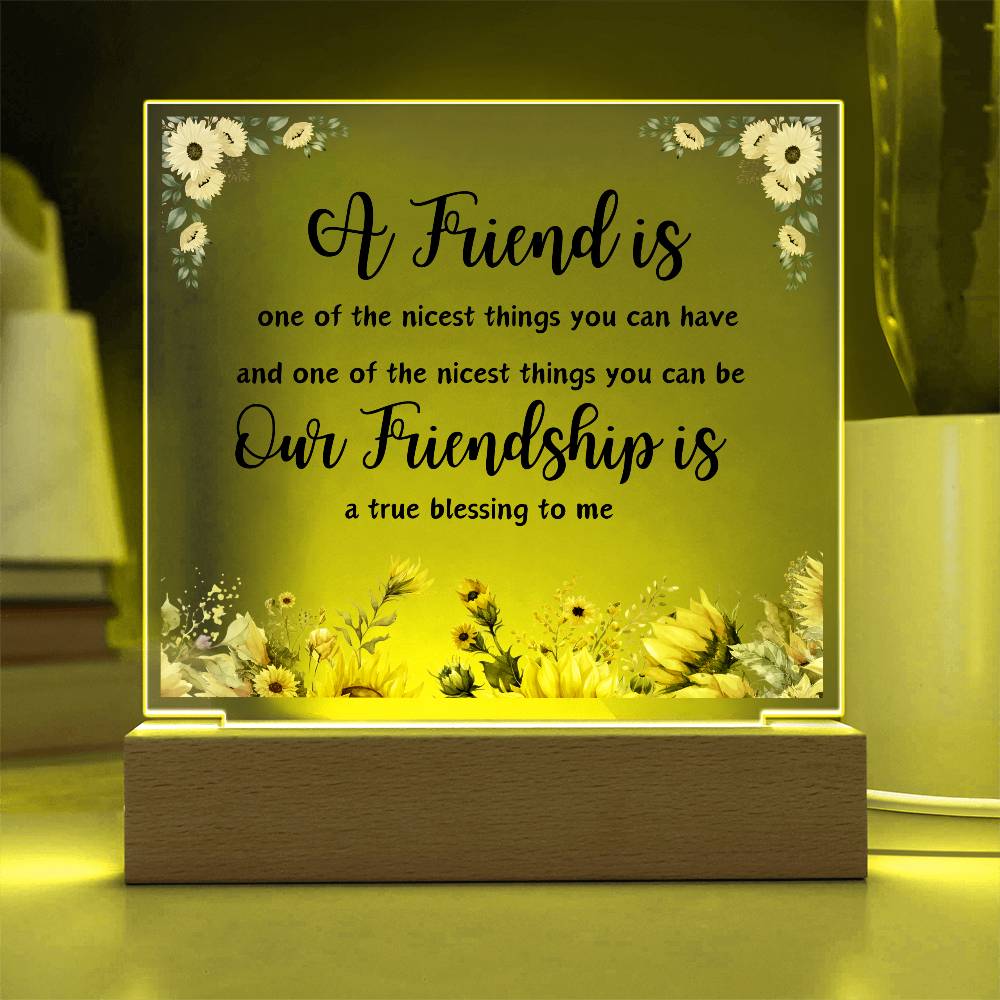 For Friend | Square Acrylic Plaque