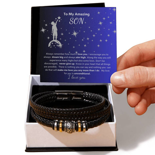 My Son-Always Dream Big-| Love You Bracelet