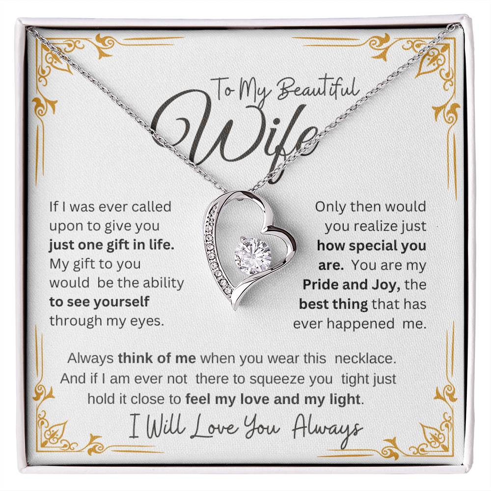 MY BEAUTIFUL WIFE I WILL ALWAYS LOVE YOU