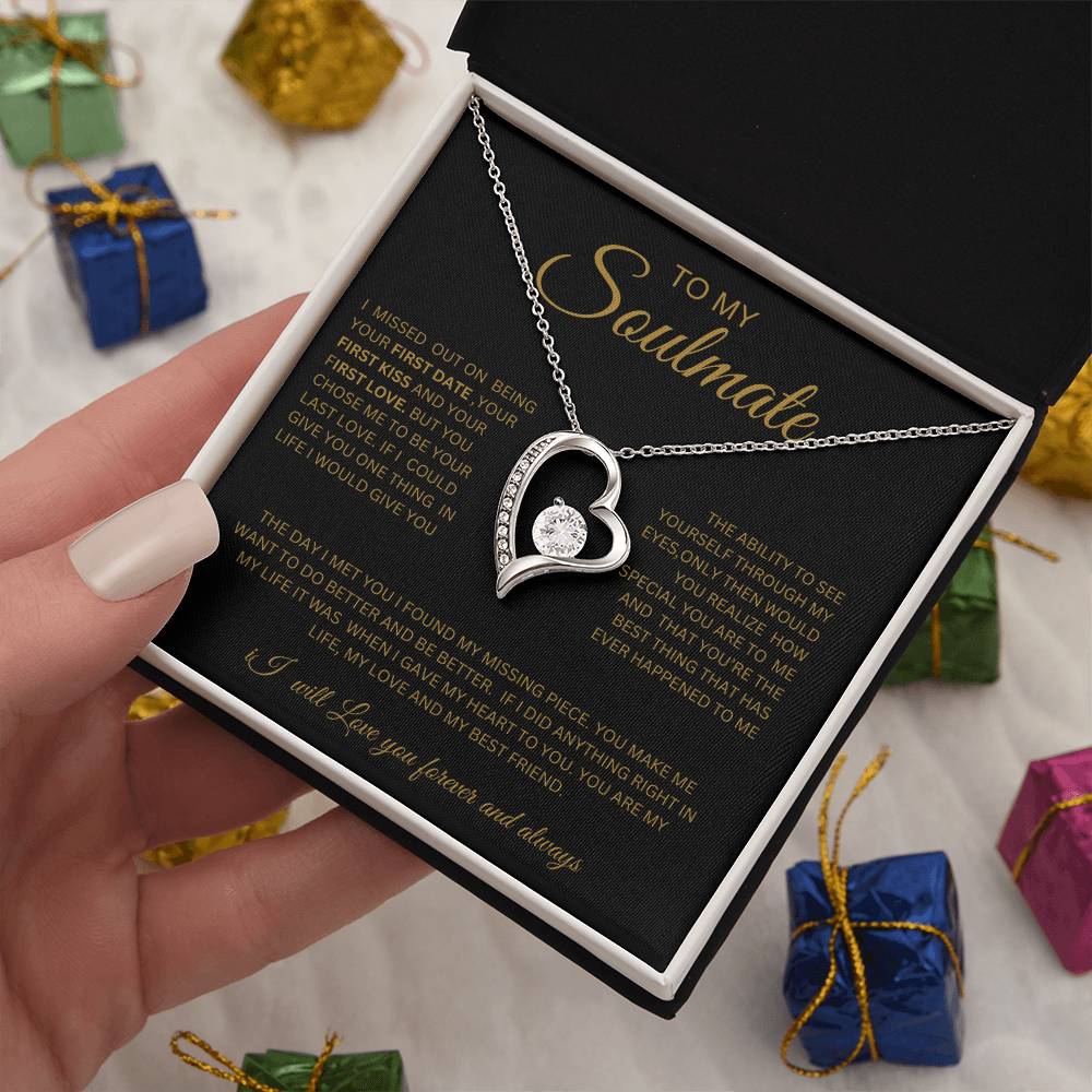 To My Soulmate-Heart Necklace