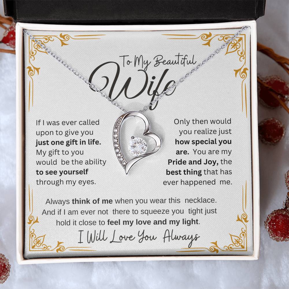 MY BEAUTIFUL WIFE I WILL ALWAYS LOVE YOU