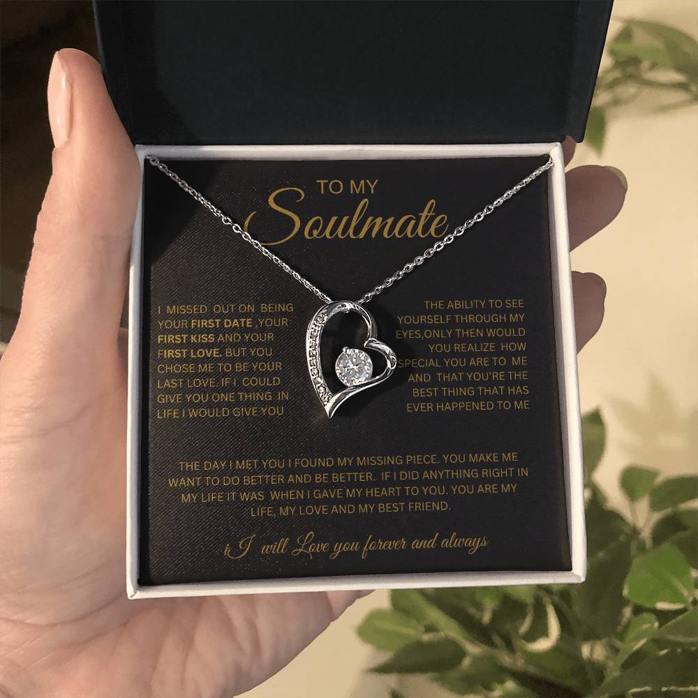 To My Soulmate-Heart Necklace