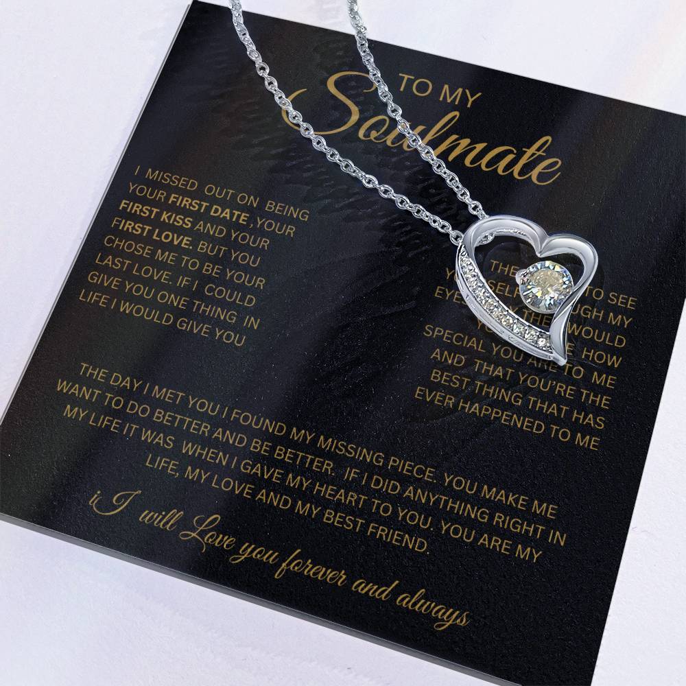 To My Soulmate-Heart Necklace