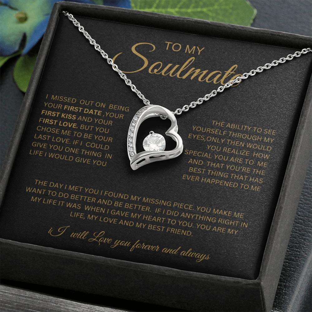 To My Soulmate-Heart Necklace