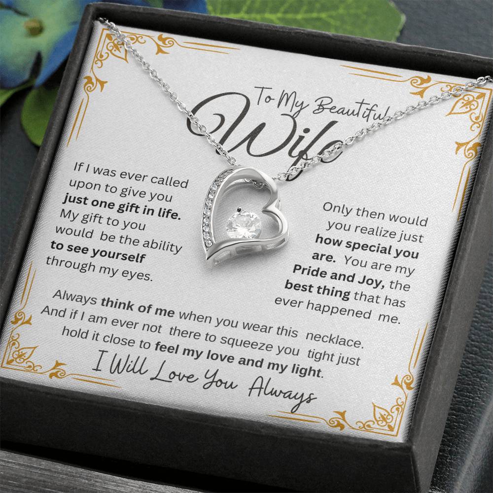 MY BEAUTIFUL WIFE I WILL ALWAYS LOVE YOU