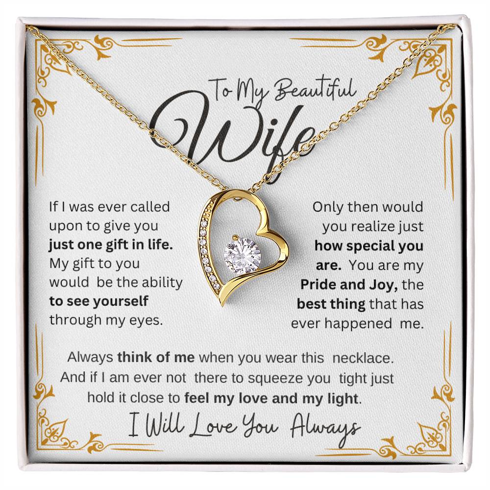 MY BEAUTIFUL WIFE I WILL ALWAYS LOVE YOU
