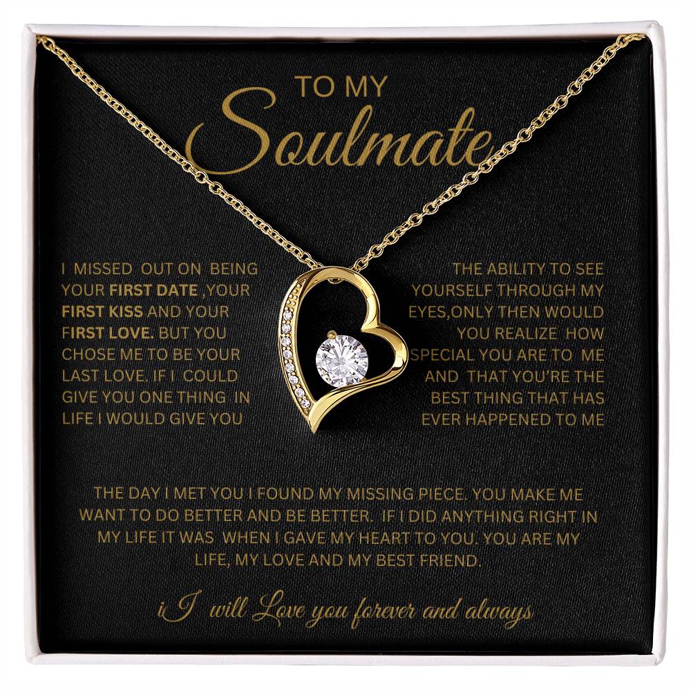 To My Soulmate-Heart Necklace