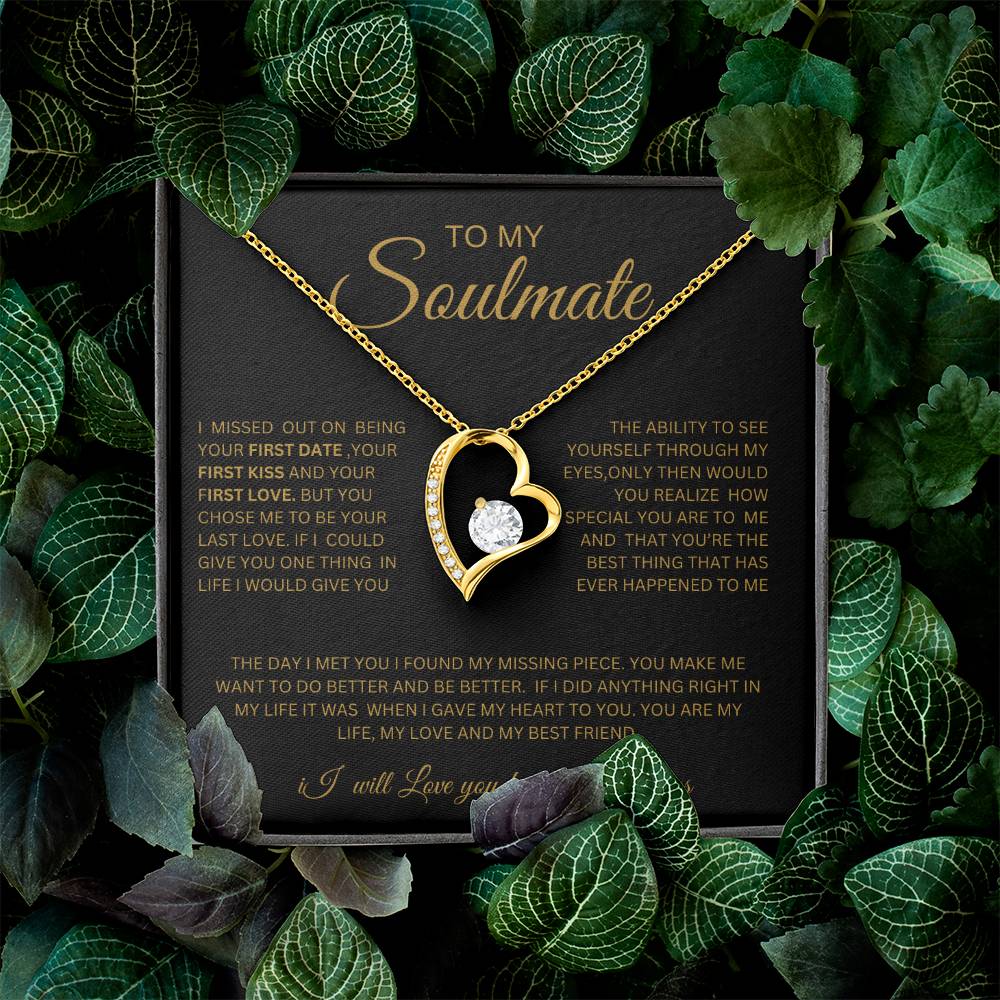 To My Soulmate-Heart Necklace