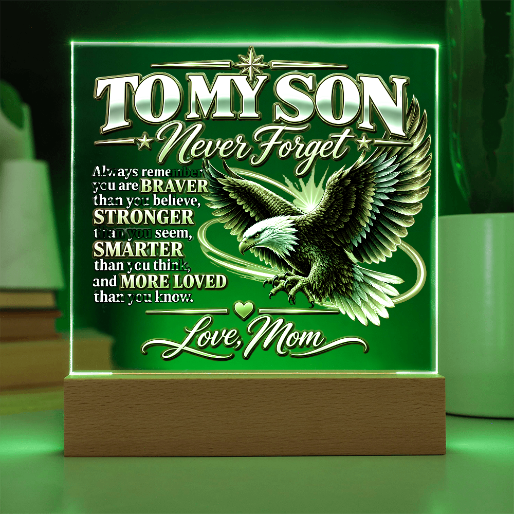To My Son, Never Forget I Love You