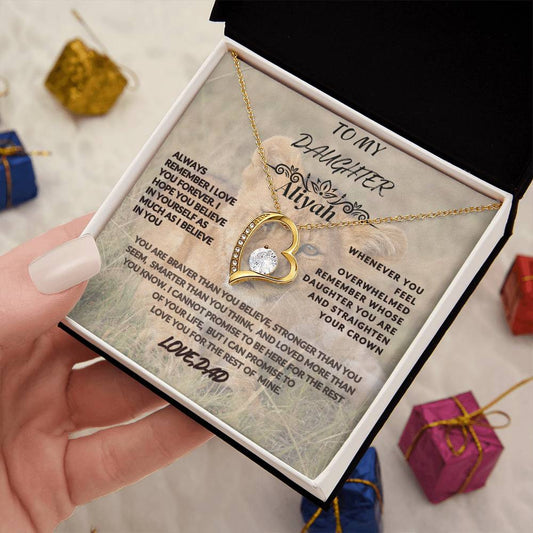 To My Daughter- Forever Love Necklace
